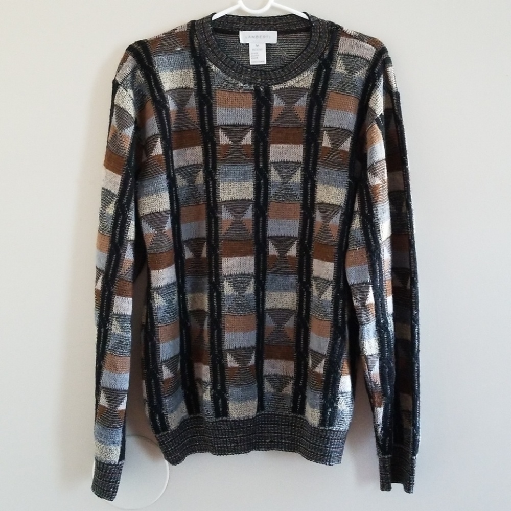 Lamberti Vintage colorblock Crewneck Men Sweater